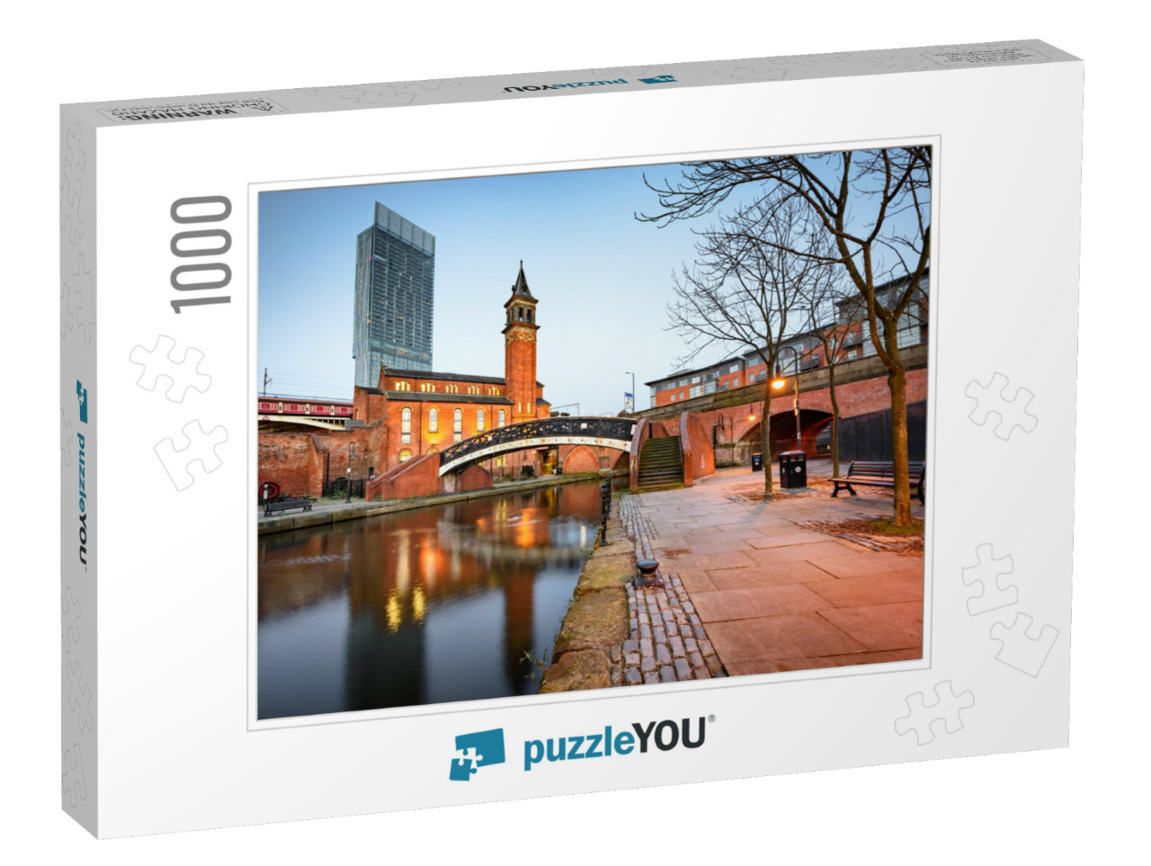 Water Way Canal Area in Manchester, North West England... Jigsaw Puzzle with 1000 pieces