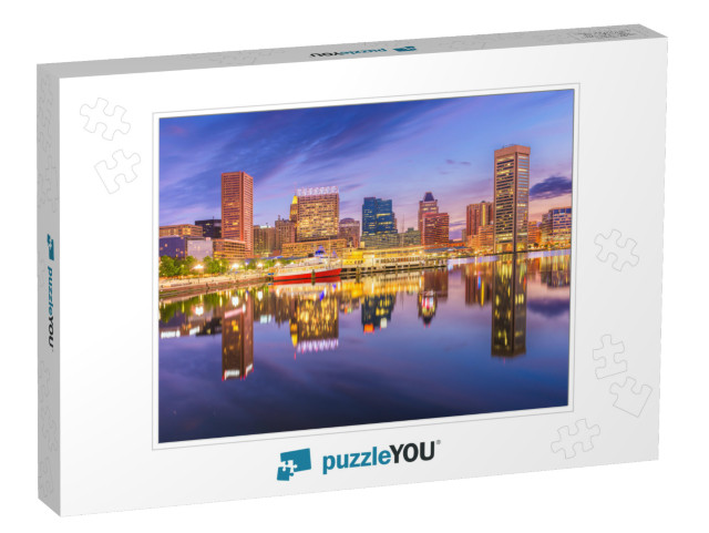 Baltimore, Maryland, USA Skyline on the Inner Harbor with... Jigsaw Puzzle