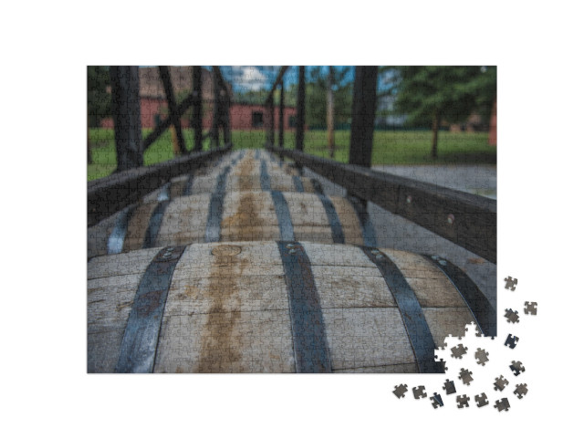 Bourbon Barrels At a Distillery Along the Bourbon Trail i... Jigsaw Puzzle with 1000 pieces