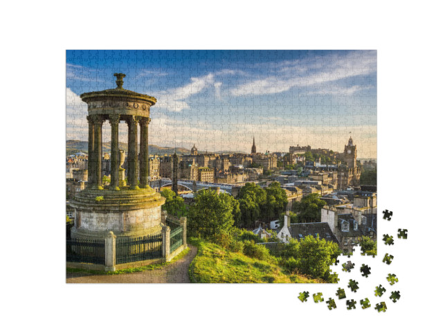 Beautiful View of the City of Edinburgh... Jigsaw Puzzle with 1000 pieces