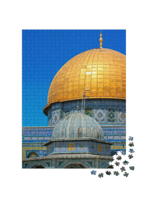 The Dome of the Rock on the Temple Mount in Jerusalem... Jigsaw Puzzle with 1000 pieces