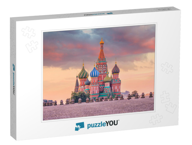 Basils Cathedral At Red Square in Moscow, Russia At Sunri... Jigsaw Puzzle