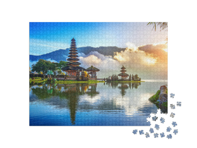 Pura Ulun Danu Bra Tan Temple in Bali, Indonesia... Jigsaw Puzzle with 1000 pieces