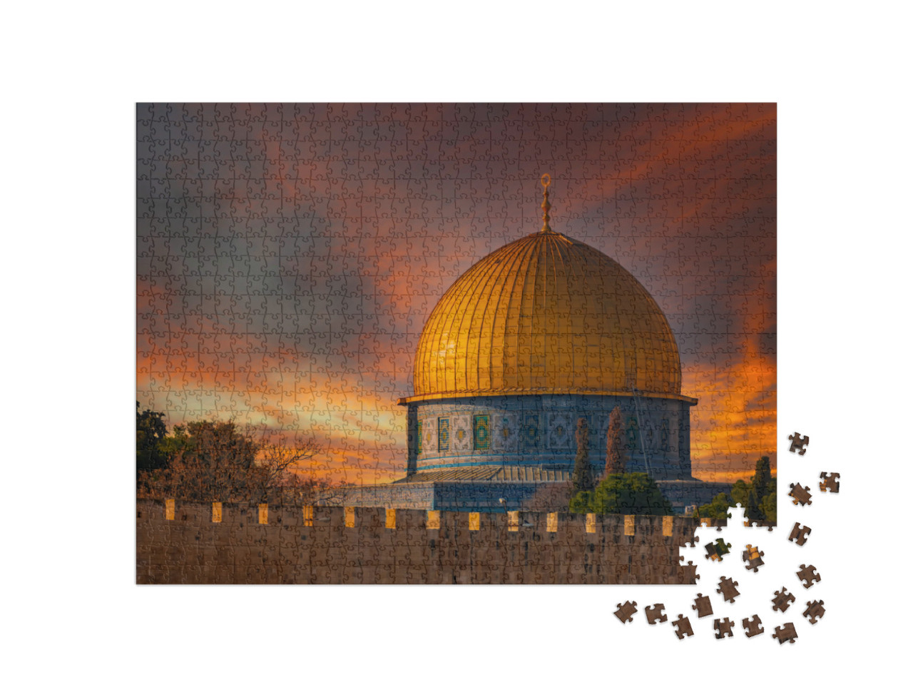 Dome of the Rock in Jerusalem, Israel... Jigsaw Puzzle with 1000 pieces