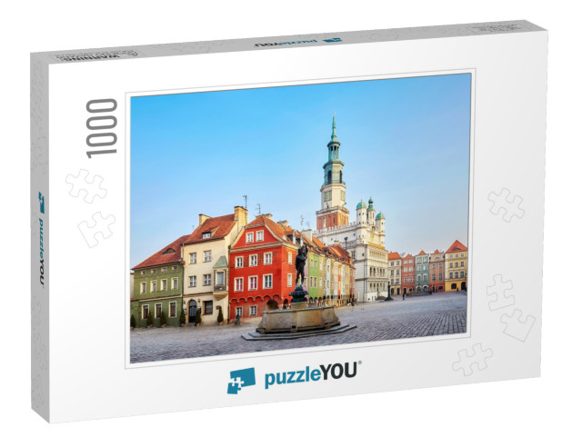 Main Square in the Poznan Old Town, Poland... Jigsaw Puzzle with 1000 pieces