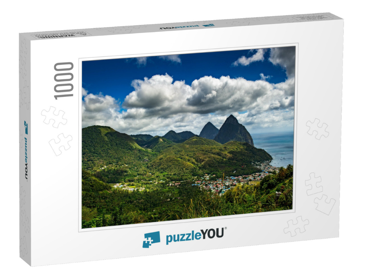 Castries, Saint Lucia / 04. 07. 2014. the Pitons, the Twi... Jigsaw Puzzle with 1000 pieces