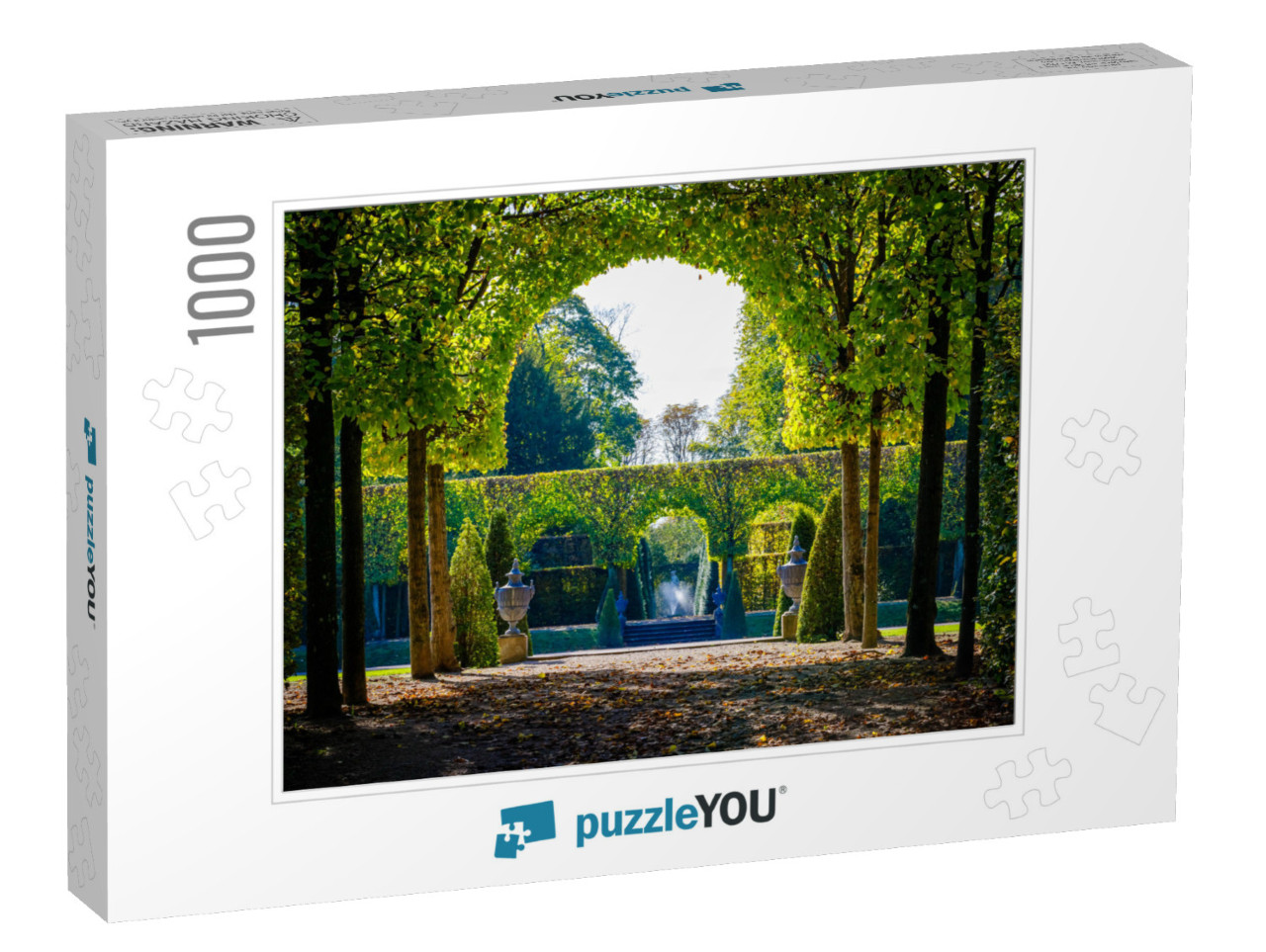 Green Trees in Schwetzingen Palace Garden, Baden Wuerttem... Jigsaw Puzzle with 1000 pieces