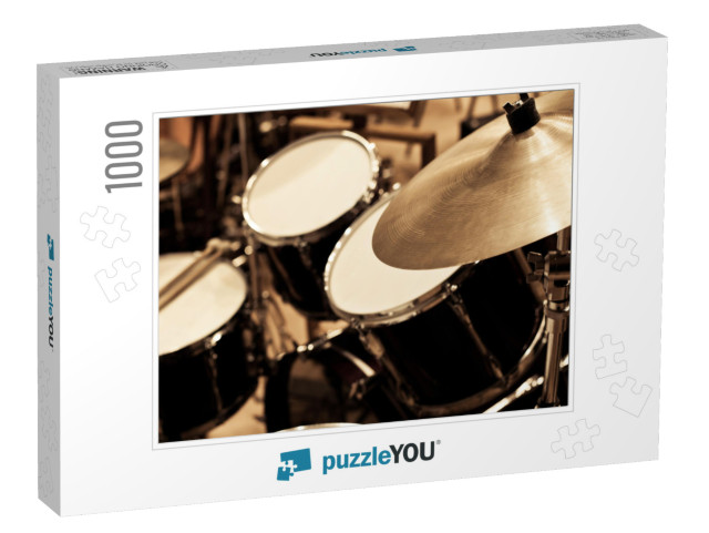 Detail of a Drum Kit... Jigsaw Puzzle with 1000 pieces