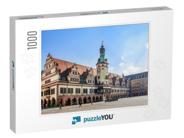 Leipzig, Old, Townhall, Market... Jigsaw Puzzle with 1000 pieces