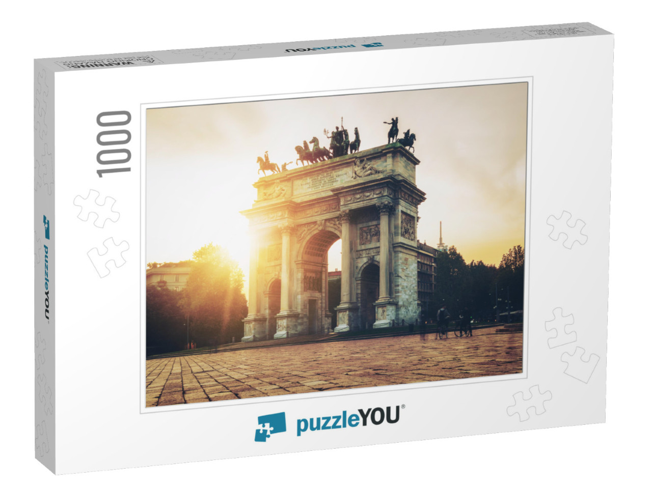 Arco Della Pace or Arch of Peace in Milan, Italy, Built a... Jigsaw Puzzle with 1000 pieces