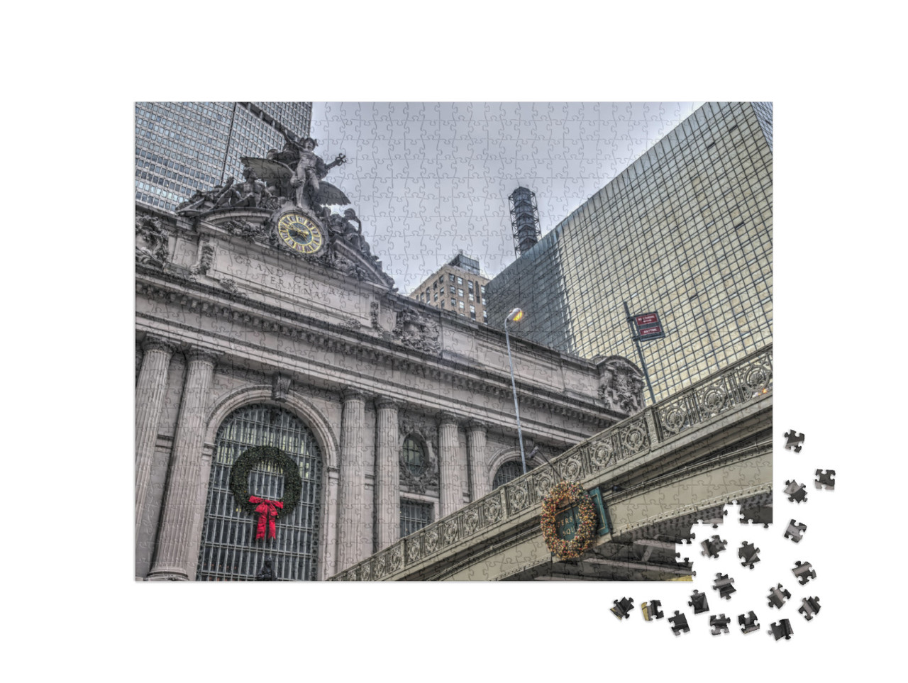 Grand Central Railroad Terminal At 42nd Street & Park Ave... Jigsaw Puzzle with 1000 pieces