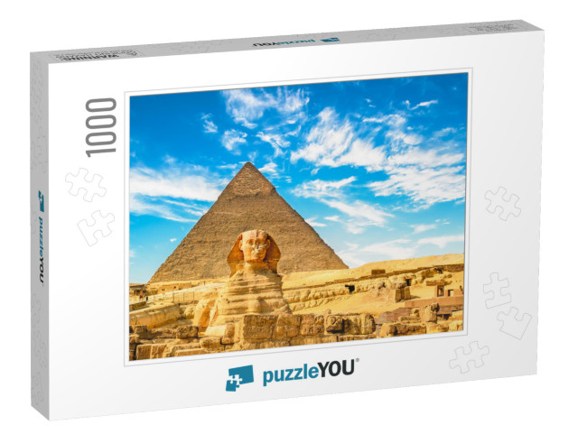 The Sphinx & Pyramid, Cairo, Egypt... Jigsaw Puzzle with 1000 pieces