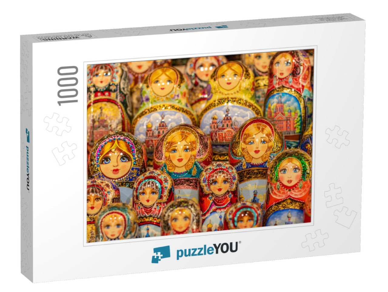 Wooden Nesting Dolls or Russian Matryoshka Dolls for Sale... Jigsaw Puzzle with 1000 pieces