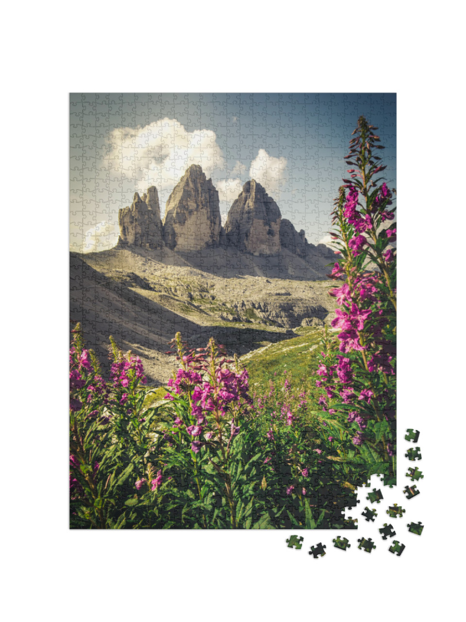 Dolomites Alps, Three Merlons, Drei Zinnen, South Tyrol... Jigsaw Puzzle with 1000 pieces