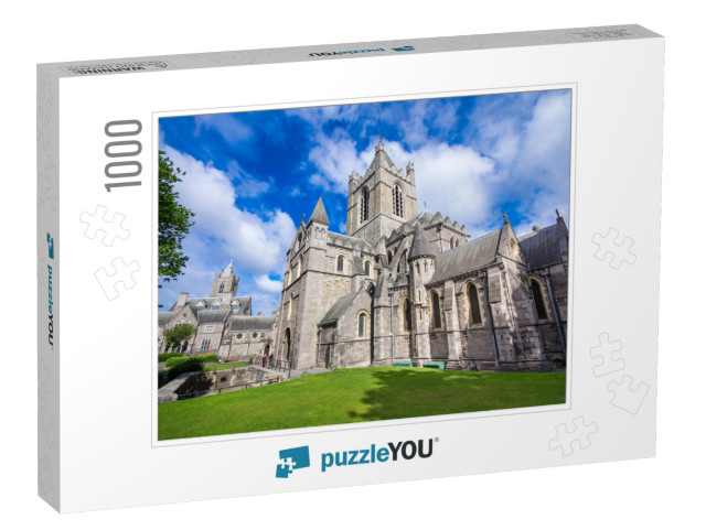 Sightseeing in Dublin Beautiful Christ Church in the City... Jigsaw Puzzle with 1000 pieces