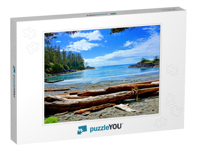 Blue Water & Skies Along the Coast of Pacific Rim Nationa... Jigsaw Puzzle