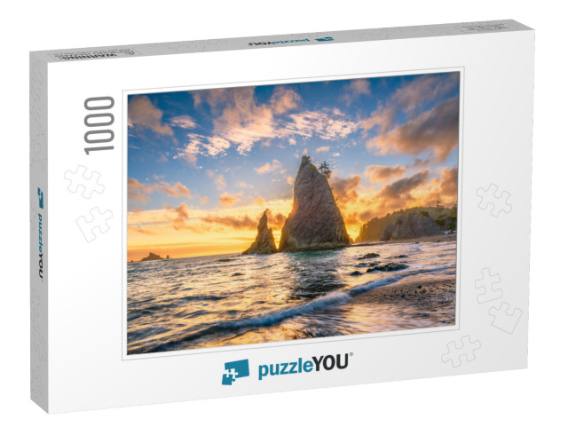 Olympic National Park, Washington, USA At Rialto Beach... Jigsaw Puzzle with 1000 pieces