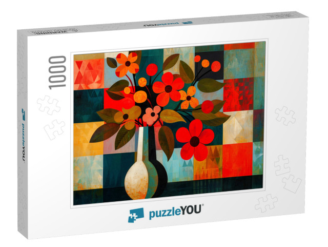 Mod Flowers Jigsaw Puzzle with 1000 pieces