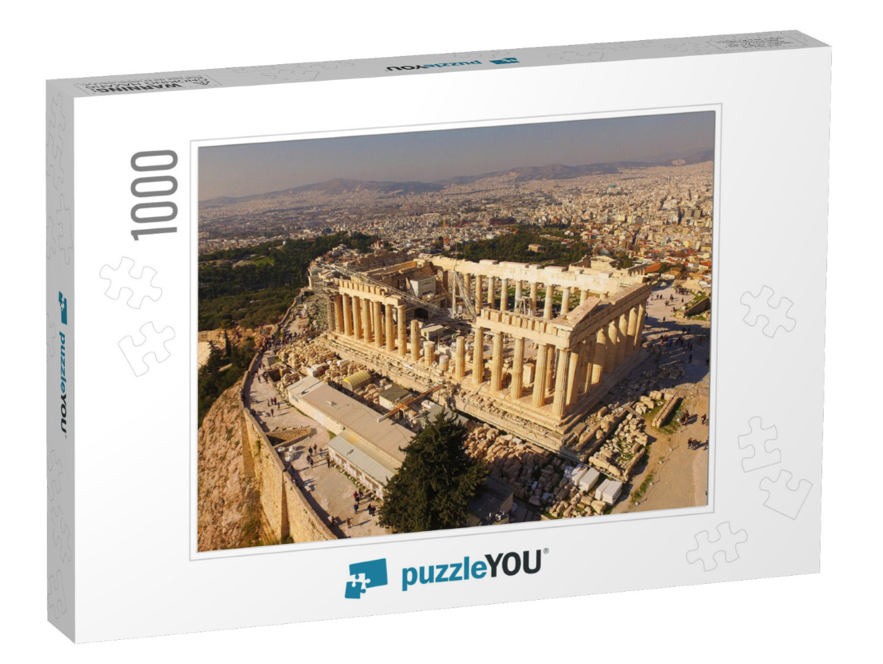 Aerial Drone Photo of Iconic Acropolis Hill & the Parthen... Jigsaw Puzzle with 1000 pieces