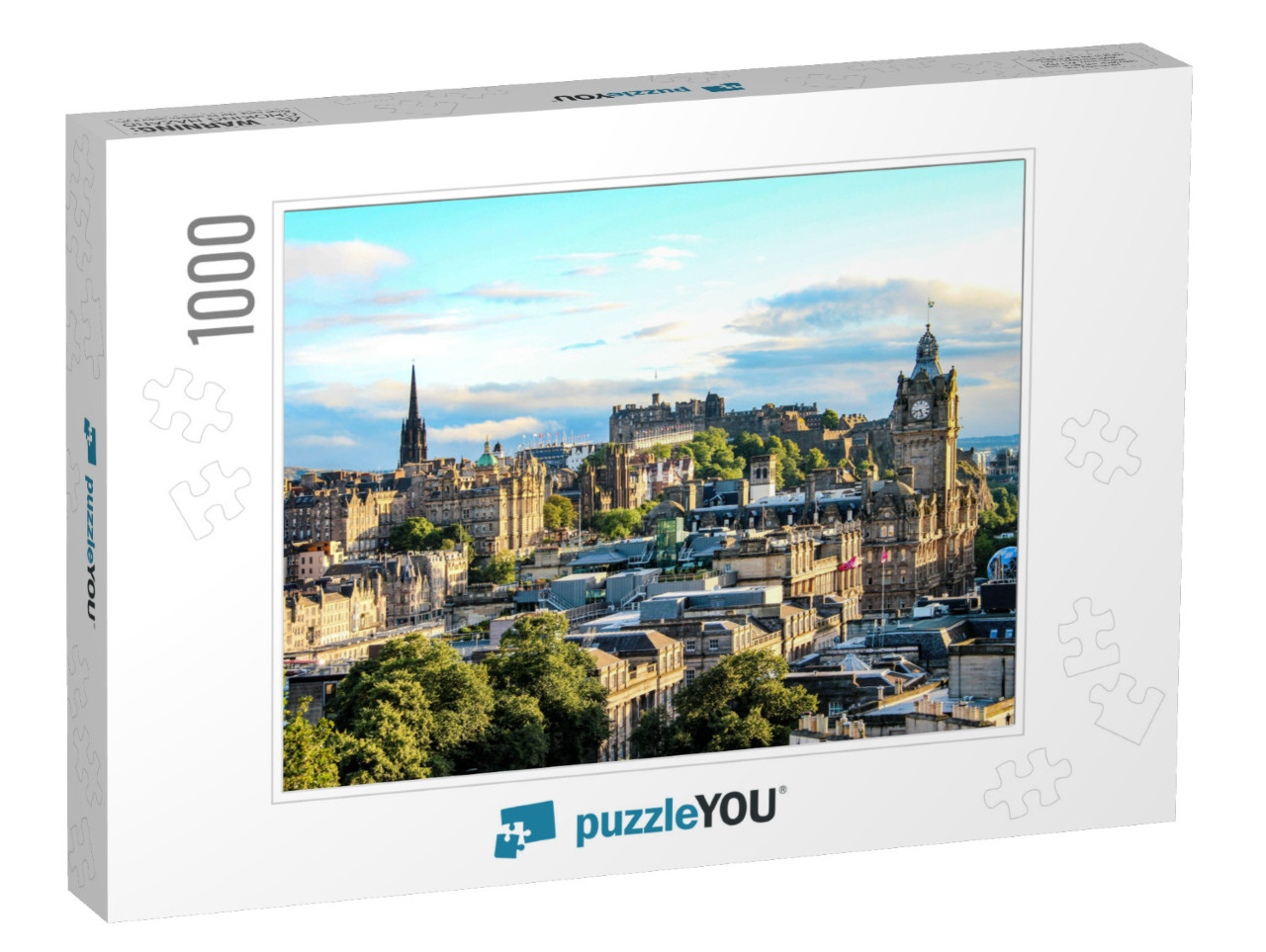 Edinburgh Skyline as Seen from Calton Hill, Scotland... Jigsaw Puzzle with 1000 pieces