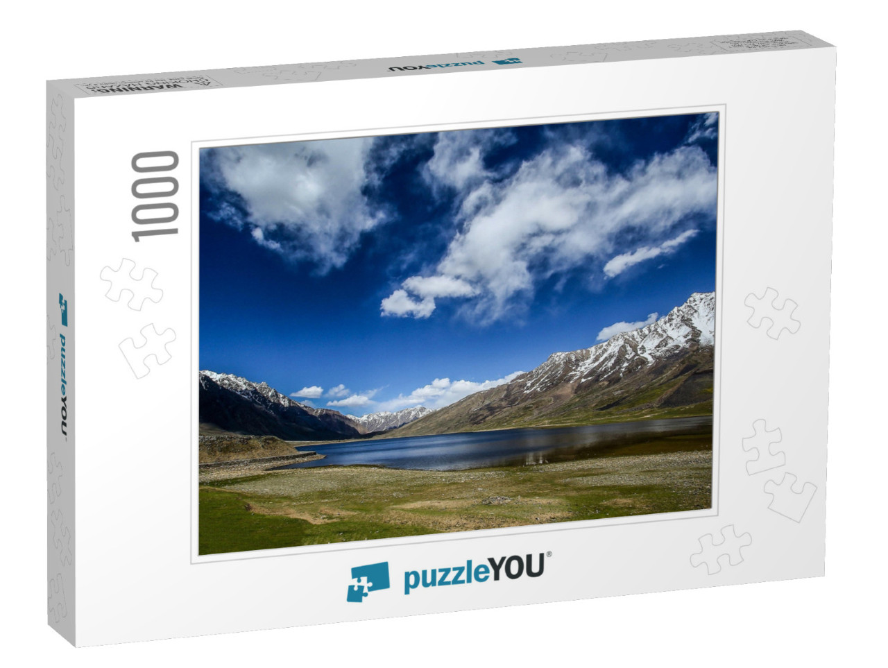 A Beautiful Lake in the Shandur Valley... Jigsaw Puzzle with 1000 pieces