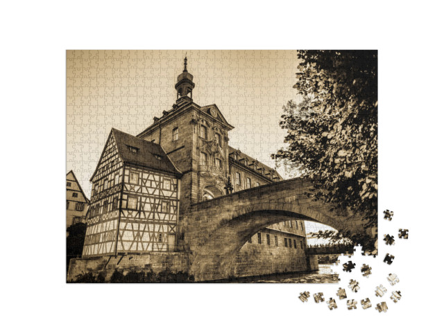 Famous Old Town Hall in Bamberg - Germany... Jigsaw Puzzle with 1000 pieces