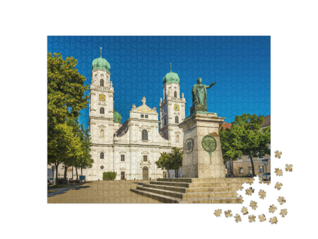 View At the Saint Stephens Cathedral & Memorial of King M... Jigsaw Puzzle with 1000 pieces