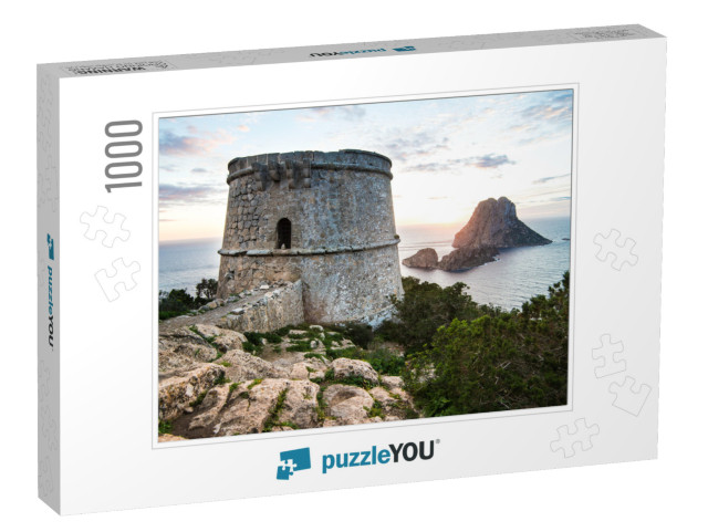 Sunset Over Es Vedra... Island, Ibiza Spain... Jigsaw Puzzle with 1000 pieces