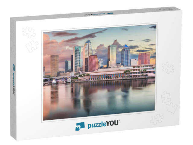 Tampa, Florida, USA Downtown Skyline on the Bay At Dawn... Jigsaw Puzzle