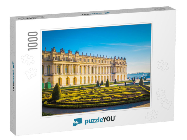 Famous Palace Versailles with Beautiful Gardens Outdoors... Jigsaw Puzzle with 1000 pieces