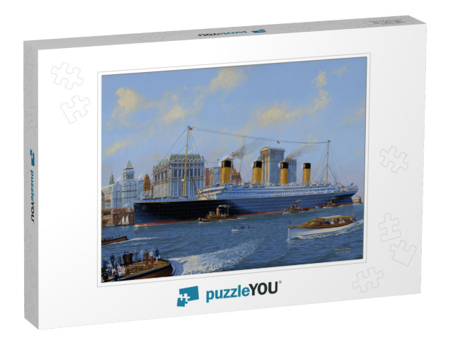 RMS Titanic Passing Lower Manhattan, What-If  #2 Jigsaw Puzzle