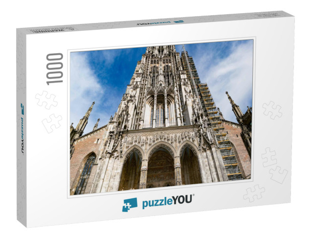 Ulm Minster German Ulmer Muenster is a Lutheran Church Lo... Jigsaw Puzzle with 1000 pieces