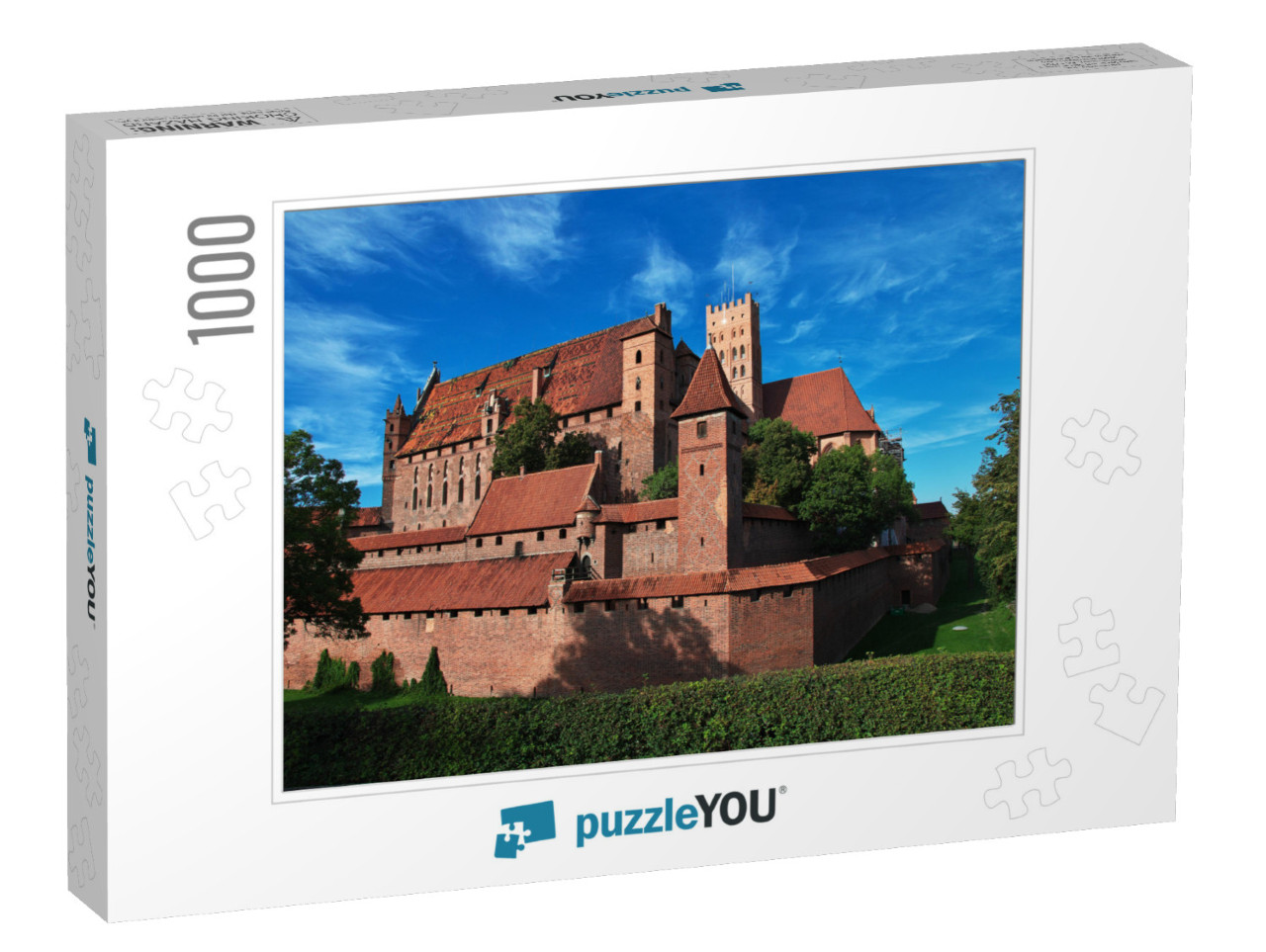 Malbork is Crusader Castle in Poland... Jigsaw Puzzle with 1000 pieces