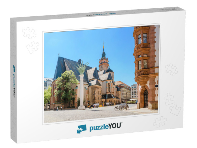 Nikolaikirch St Nicholas Church in Leipzig, Germany... Jigsaw Puzzle