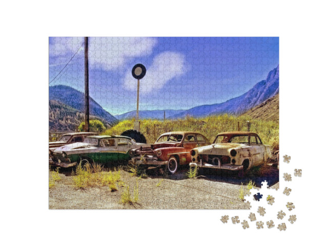 Old Rusty Vintage Cars... Jigsaw Puzzle with 1000 pieces