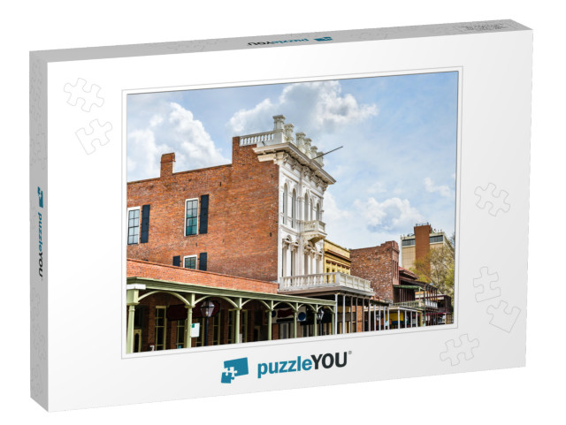 Colonial Architecture in Old Sacramento Historic District... Jigsaw Puzzle