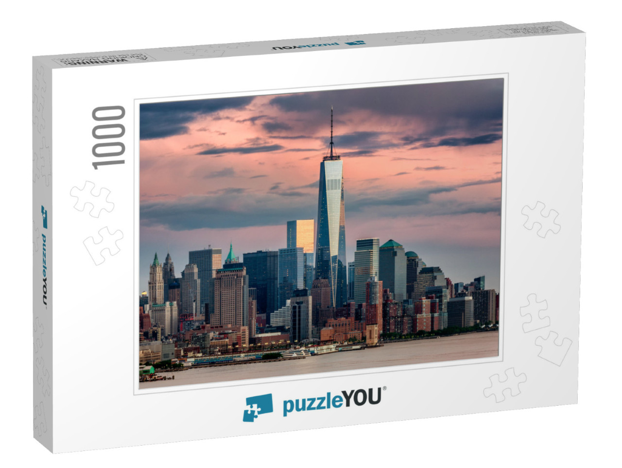 Lower Manhattan & One World Trade Center in New York City... Jigsaw Puzzle with 1000 pieces