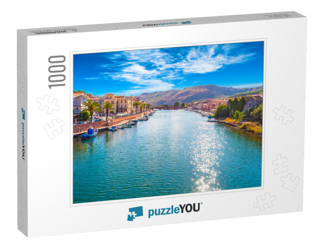 Old Village of Bosa on the River Temo, in Sardinia, in a... Jigsaw Puzzle with 1000 pieces