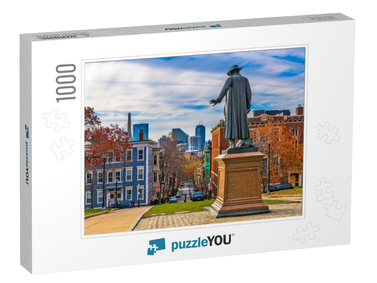 Bunker Hill, Boston, Massachusetts, USA During Autumn Seas... Jigsaw Puzzle with 1000 pieces