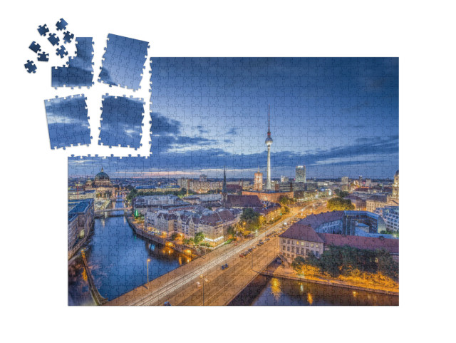 Aerial View of Berlin Skyline with Famous Tv Tower & Spre... | SMART SORTED® | Jigsaw Puzzle with 1000 pieces