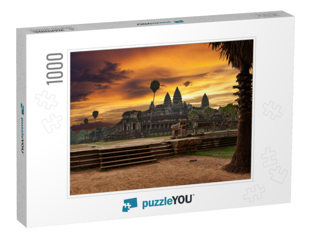 Angkor Wat At Sunset... Jigsaw Puzzle with 1000 pieces