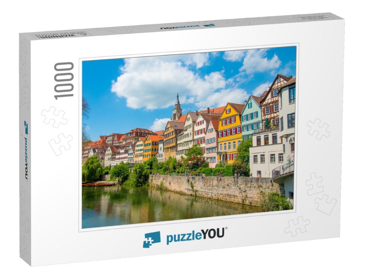 Tuebingen in the Stuttgart City, Germany Colorful House i... Jigsaw Puzzle with 1000 pieces