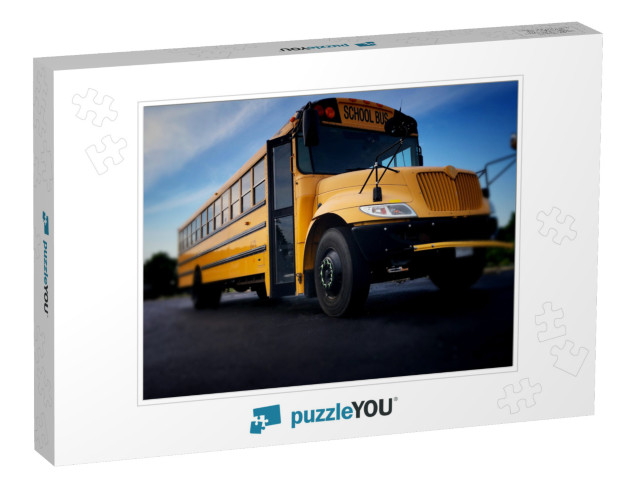 Blurred Yellow School Bus... Jigsaw Puzzle