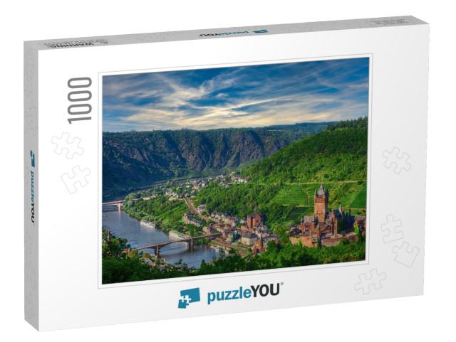 The City & the Castle Cochem on the Mosel in Germany... Jigsaw Puzzle with 1000 pieces