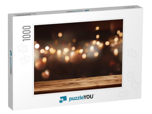 Festive Background with Light Spots & Bokeh in Front of a... Jigsaw Puzzle with 1000 pieces