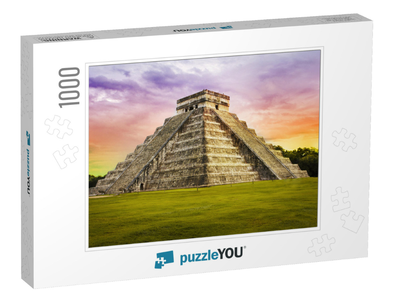 Pyramid Kukulkan Temple. Chichen Itza. Mexico. Maya Civil... Jigsaw Puzzle with 1000 pieces