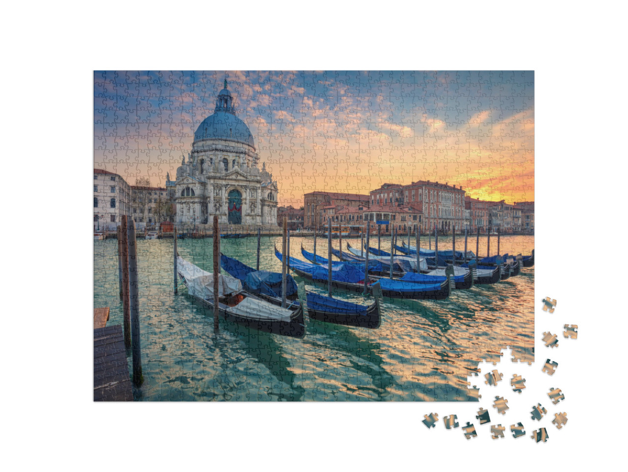 Venice. Cityscape Image of Grand Canal in Venice, with Sa... Jigsaw Puzzle with 1000 pieces