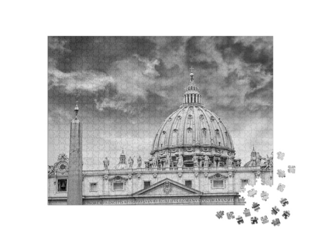 St. Peters Basilica, Vatican, Rome... Jigsaw Puzzle with 1000 pieces