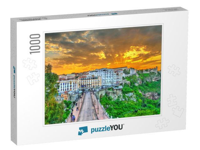 Skyline of Constantine At Sunset. Algeria, North Africa... Jigsaw Puzzle with 1000 pieces