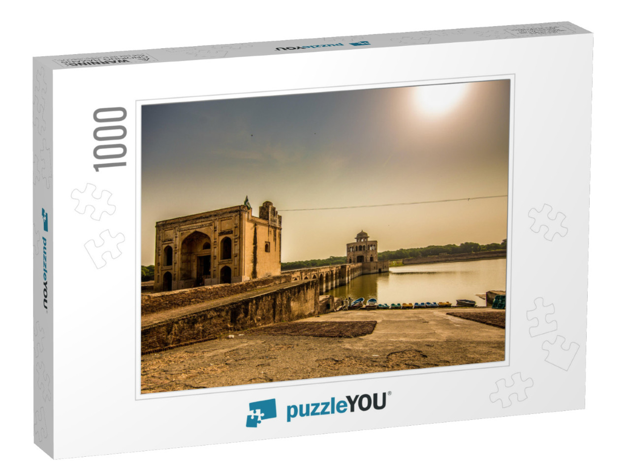 Park Side View of Hiran Minar, Sheikhupura, Punjab Pakist... Jigsaw Puzzle with 1000 pieces